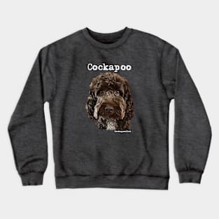 Chocolate Brown  Cockapoo / Spoodle and Doodle Dog Crewneck Sweatshirt